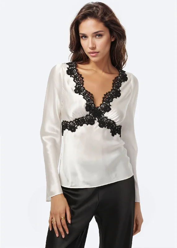 Women's High-Fashion Clothes Ainslee Top White