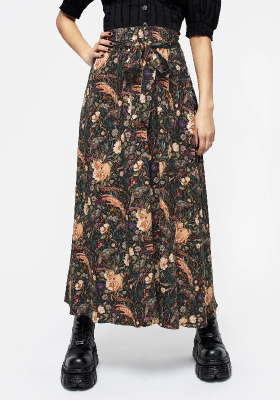 Women's Resort Garments Ophelia Viscose Tie Waist Midaxi Skirt