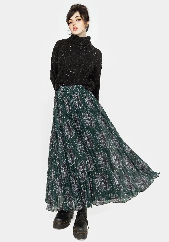 Women's Contemporary Apparel Cailleach Pleated Maxi Skirt