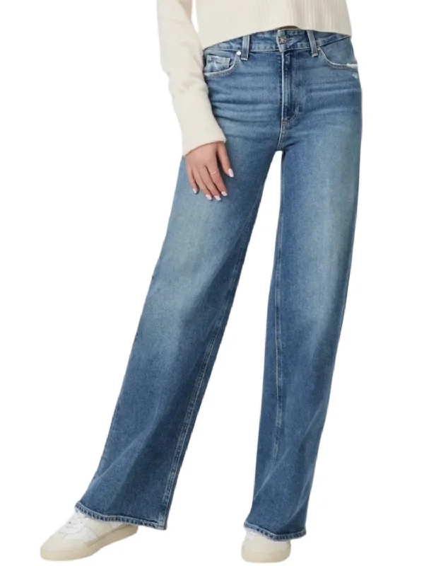 Women's Luxury Attire Sasha 32" Wide Leg Jeans In Storybook Distressed