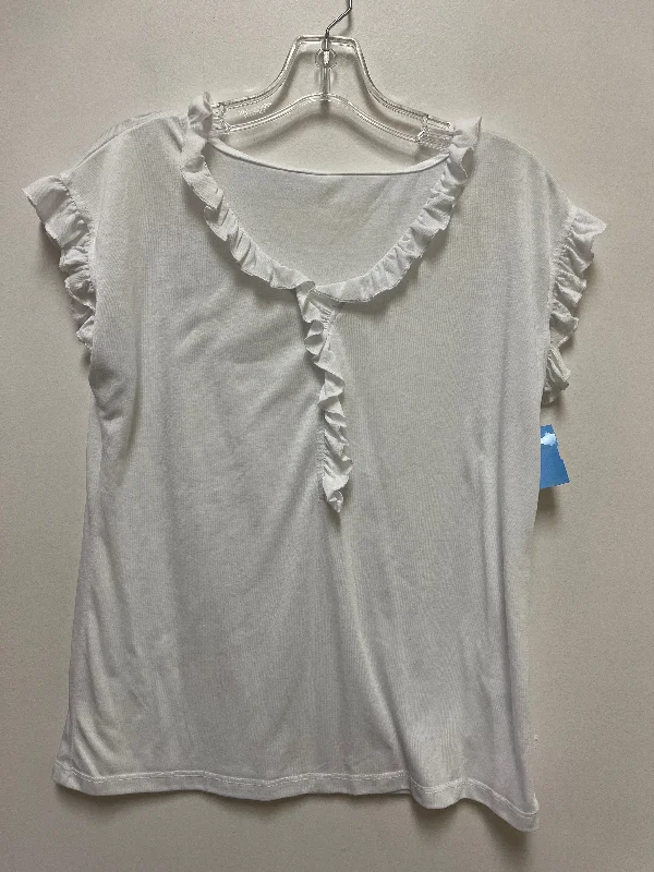 Top Short Sleeve By Lascana In White, Size: S