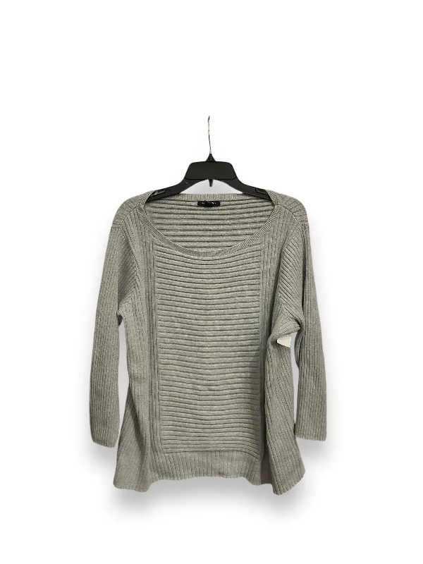 Sweater By Lands End In Grey, Size: 2x