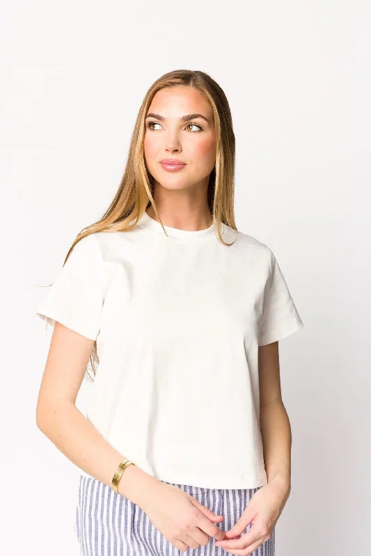 Women's Comfortable Lounge Outfit The Lanie Top in White