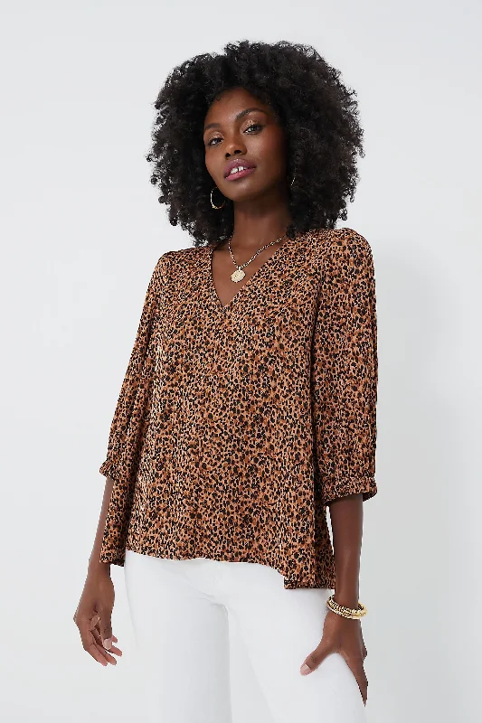 Women's Timeless Attire Leopard Hollis Top