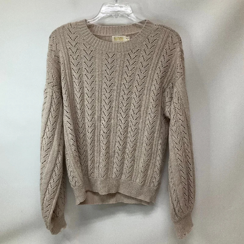 Sweater By Nation In Tan, Size: M