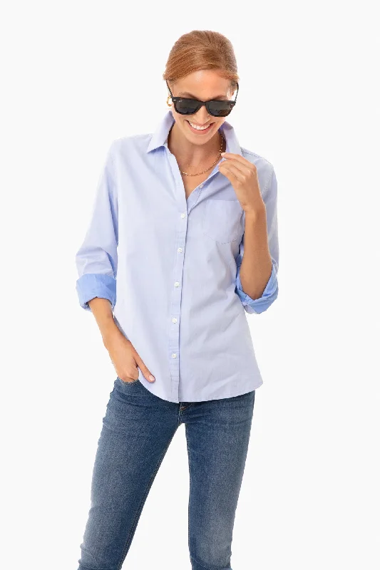 Women's Clothes For The Office Light Blue Grace Classic Shirt