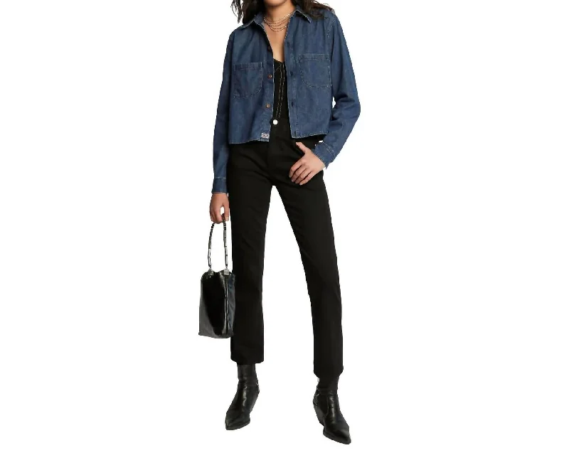 Sustainable Women's Clothing Burn Denim Jean In Infinity