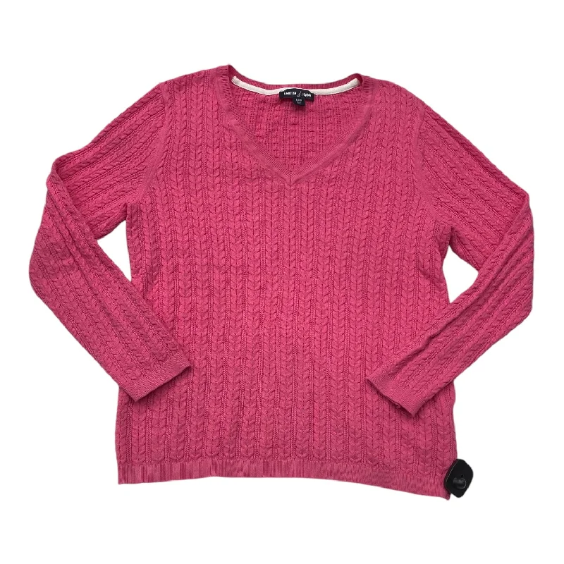 Sweater By Nautica In Pink, Size: L