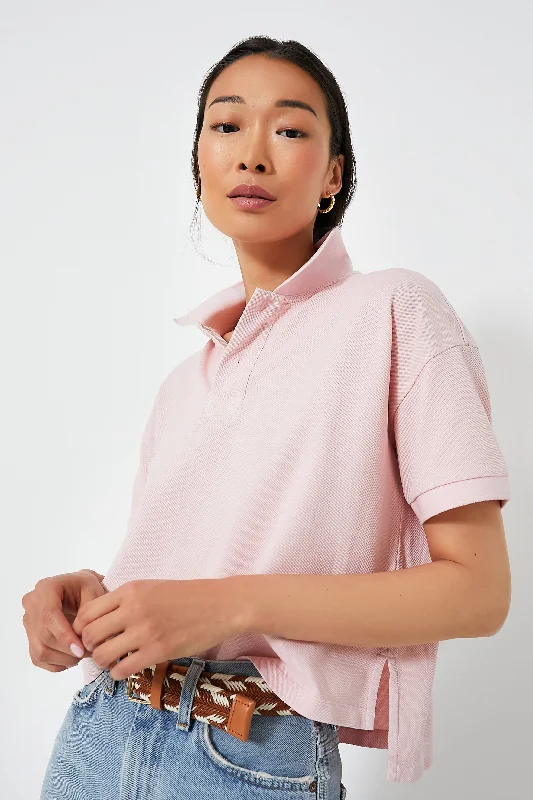 Women's Evening Apparel Pink Pique Holmes Boyfriend Polo