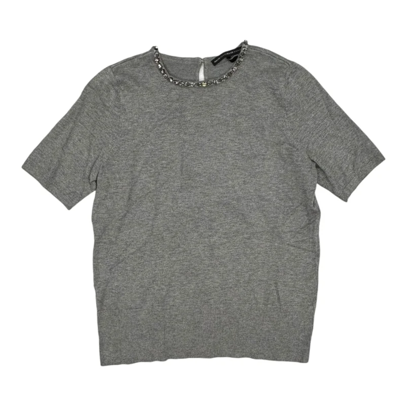 Sweater Ss By White House Black Market In Grey, Size:Xlp