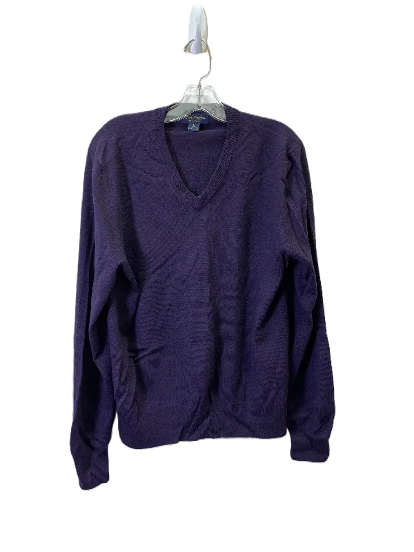 Sweater By Brooks Brothers In Purple, Size: M