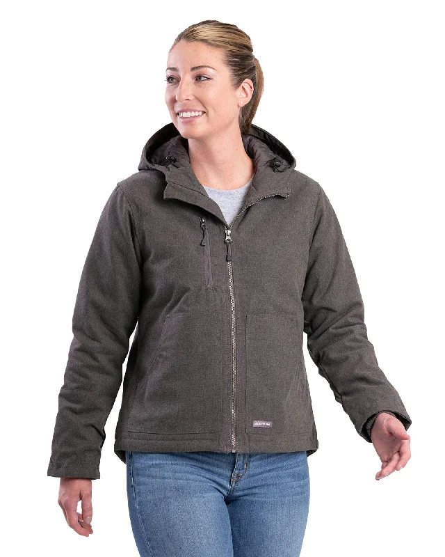 Women's Travel Apparel Women's Heathered Duck Hooded Jacket