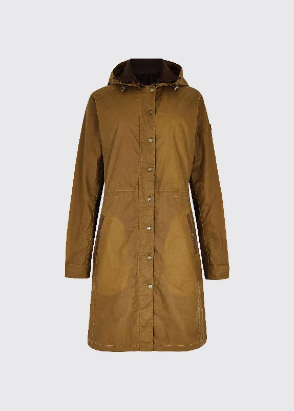 Charming Women's Clothes For Special Events Ballyvaughan Wax Coat - Harvest Gold