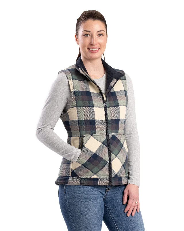 Women's Work Outfit For The Office Women's Insulated Flannel Vest