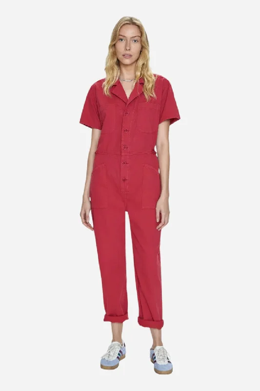 Women's Stylish Professional Apparel Pistola Grover Jumpsuit in Rouge