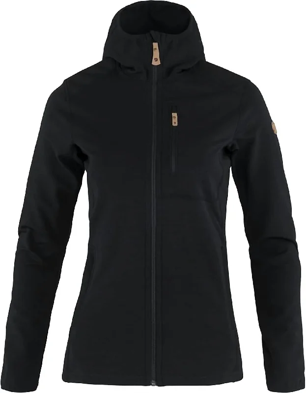 Affordable Trendy Clothes For Women Keb Fleece Hoodie Jacket In Black