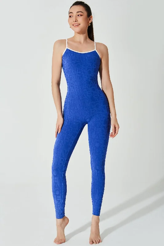 Women's Fashion Clothes Classic Coeur Del Jumpsuit 3D - Royal Blue