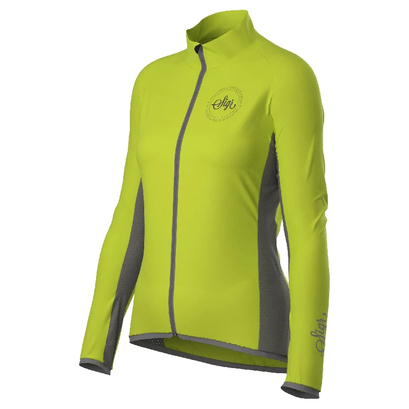 Women's Trendy Garments Uppsala Yellow Women's Hi Viz Cycling Wind Jacket