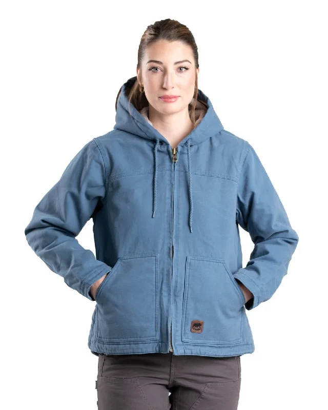 Timeless Women's Clothing Women's Vintage Washed Duck Hooded Jacket