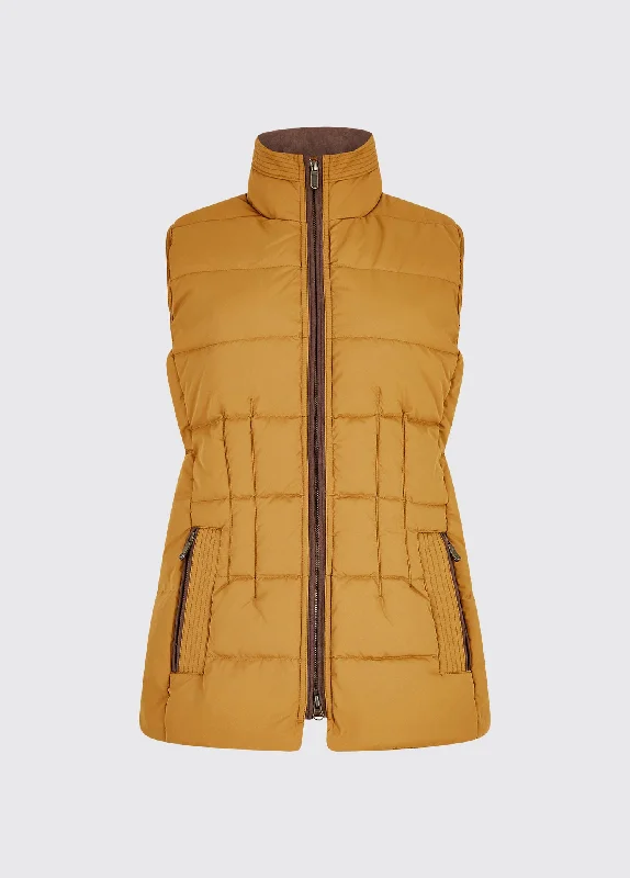 Women's Clothes And Garments Spiddal Quilted Gilet - Amber