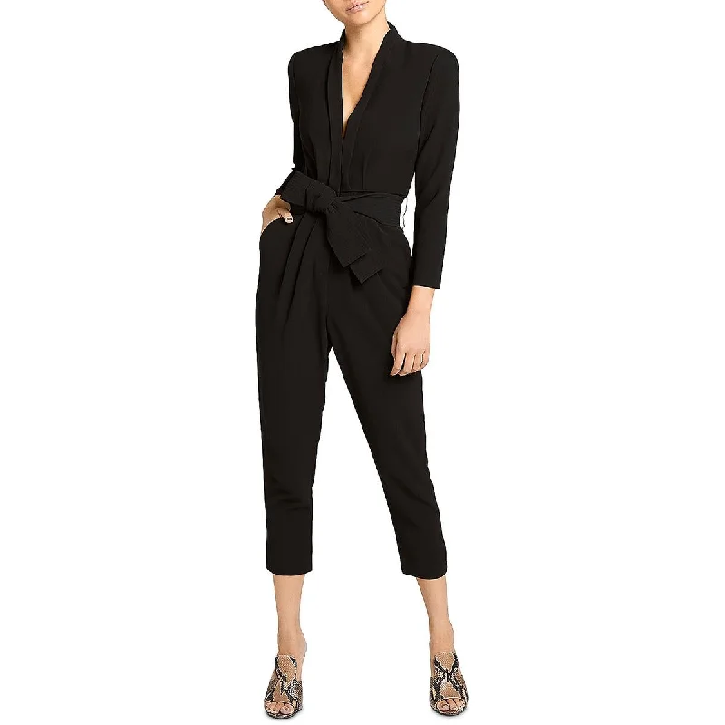 Women's Classic Attire Kieran Womens Crepe Pleated Jumpsuit