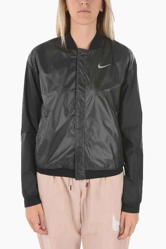 Women's Seasonal Apparel Nike Logo Printed Running Bomber