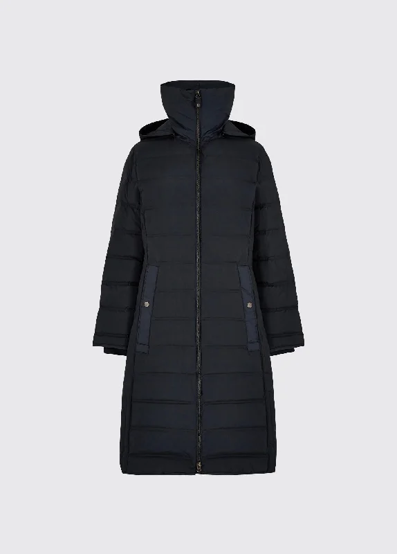 Women's Layered Outfit Meyers long length coat - Navy