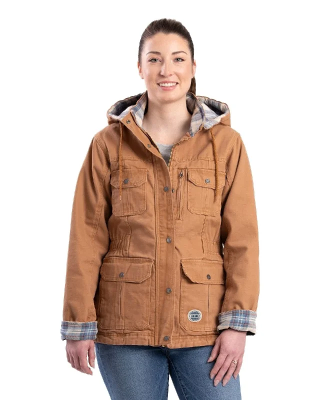 Women's Occasion Wear Clothes Women's Vintage Washed Duck Barn Coat