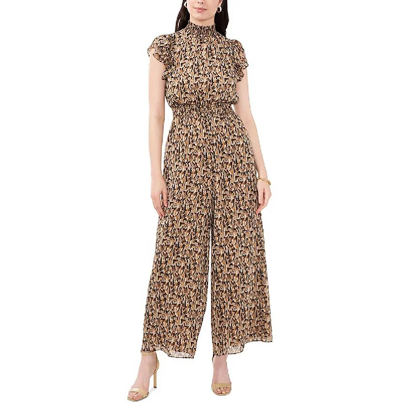 Women's Elegant Garments Womens Printed Metallic Jumpsuit