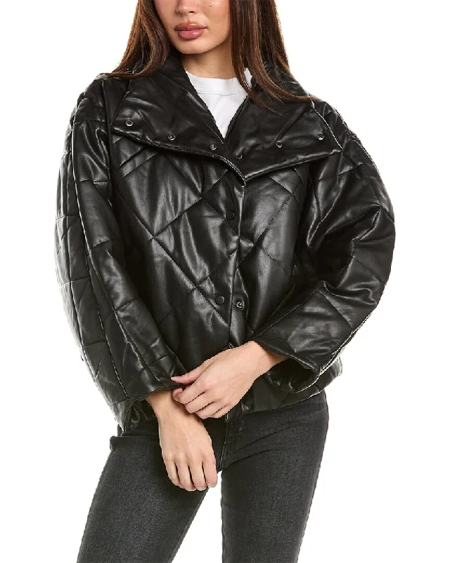 Chic Clothes For Women Oat New York Quilted Jacket