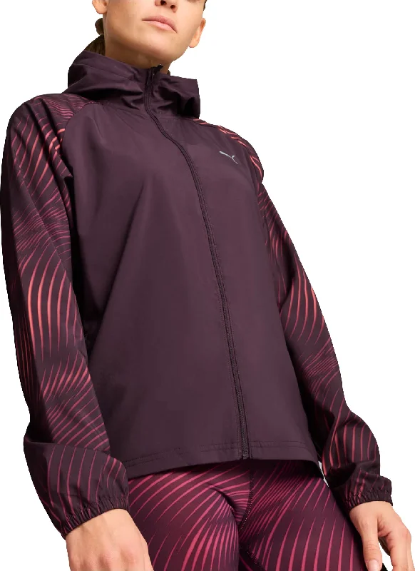 Women's Vacation Attire Puma Favourite Velocity Woven Womens Running Jacket - Purple