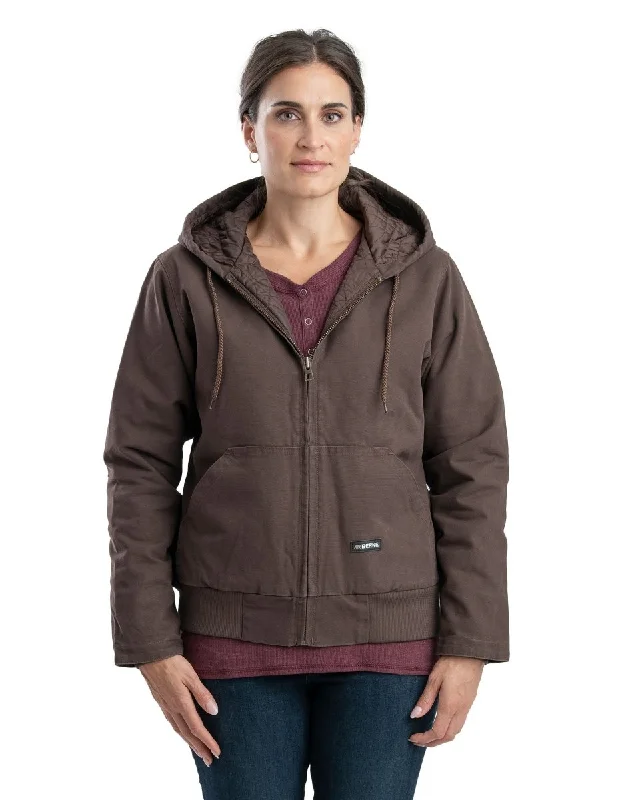 Women's Plus-Size Outfit Women's Insulated Duck Hooded Active Jacket