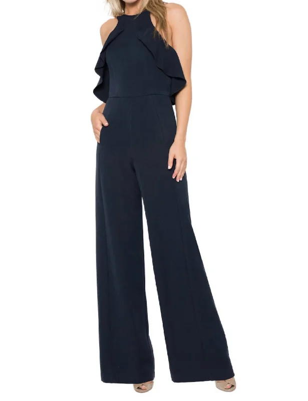 Tailored Clothing For Women Becca Jumpsuit In Pacific Blue