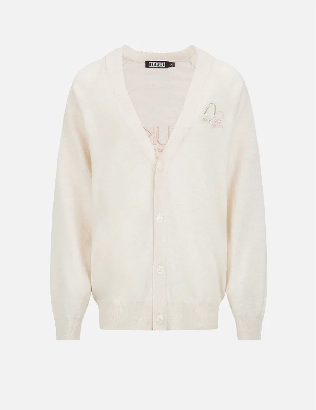 Women's Casual Apparel Seagull and Logo Embroidery Cardigan