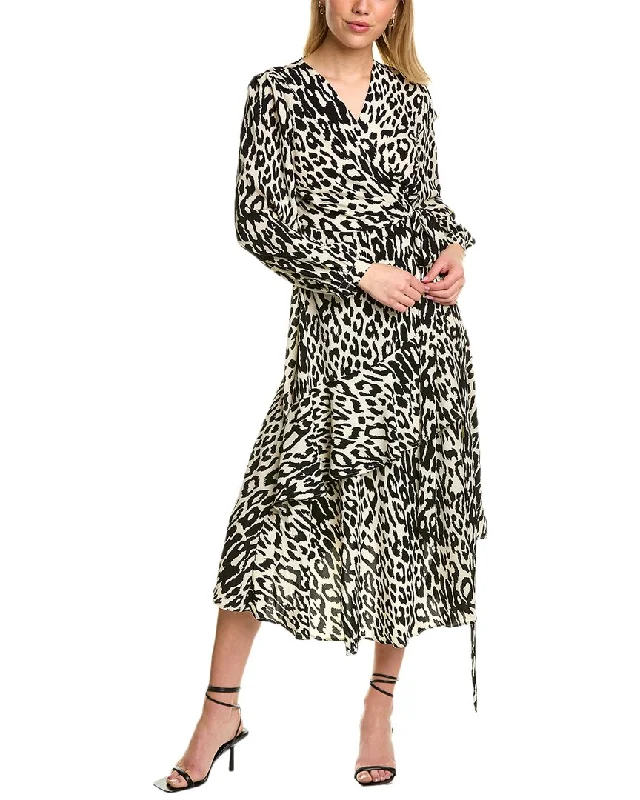 Women's Elegant Clothes Beulah Printed Wrap Dress