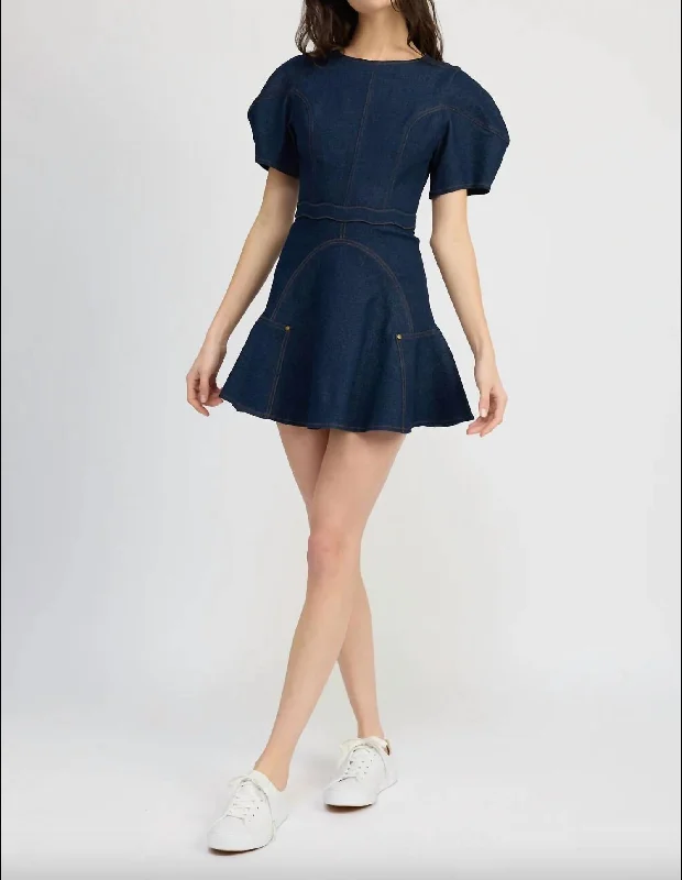 Women's High-Fashion Attire Dakota Mini Dress In Denim