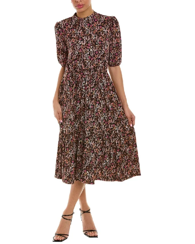 Women's Elegant Clothing Sets Leota Floral Midi Dress