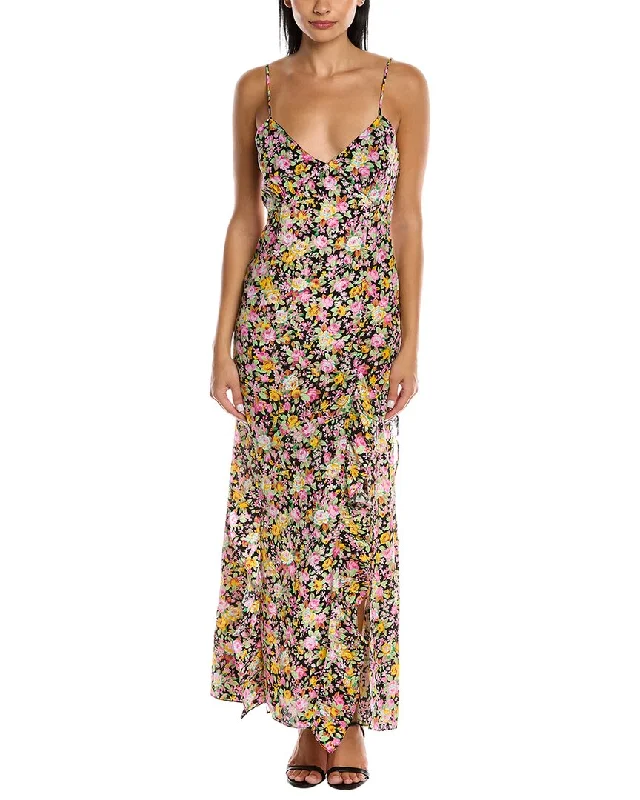 Women's Urban Clothing Les Reveries Ruffle Cami Silk Maxi Dress