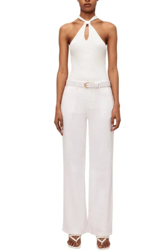 Women's Outerwear Garments Ansel Trouser In White