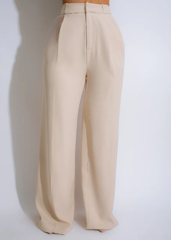 Women's Transitional Attire Business Woman Pant Nude