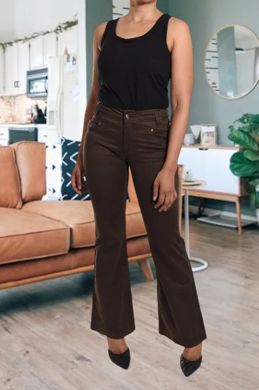 Women's Travel Attire Choc Brown Pants