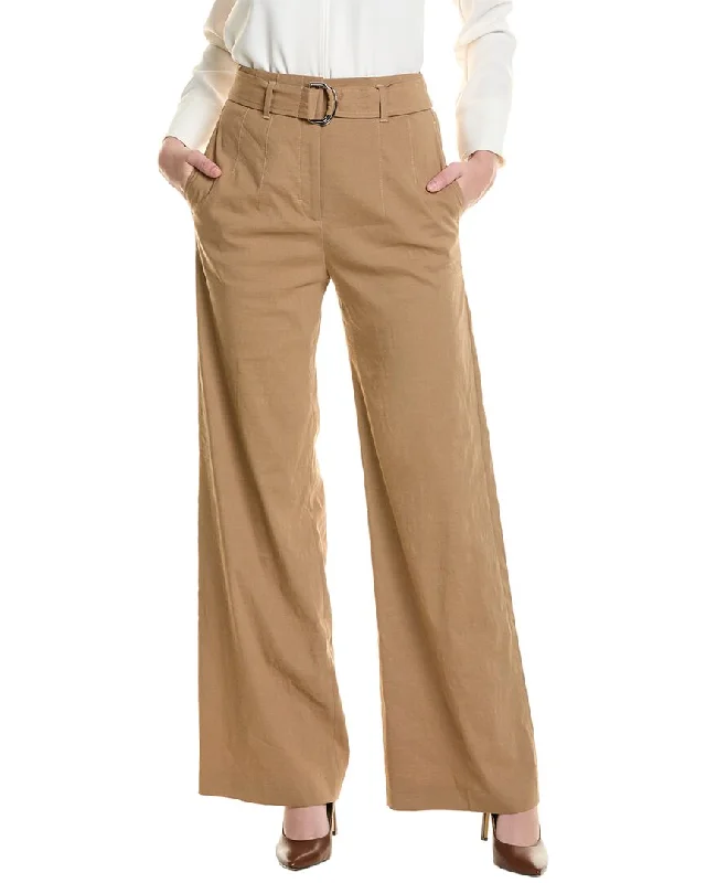 Women's Apparel And Garments Hugo Boss Tasena Linen-Blend Pant