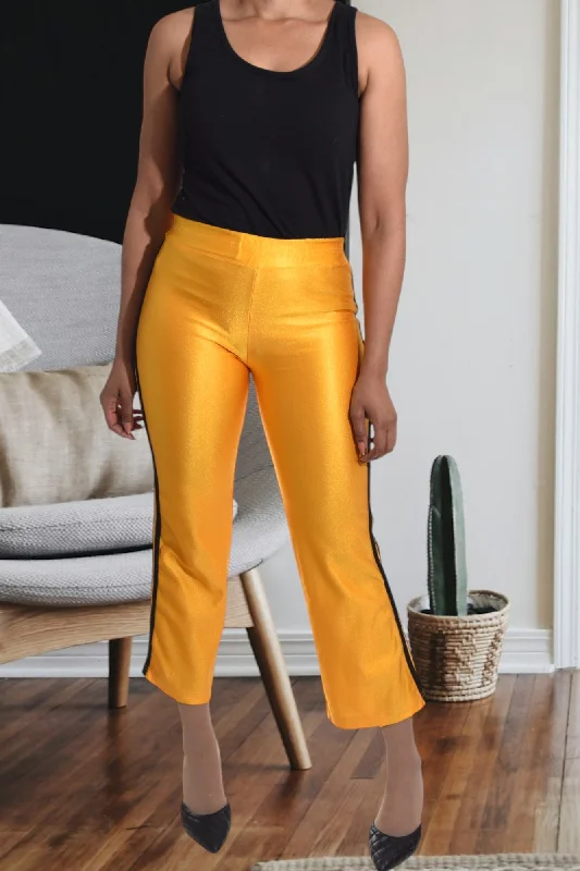 Women's Fashionable Attire For Work Ladies Gold Track Pants