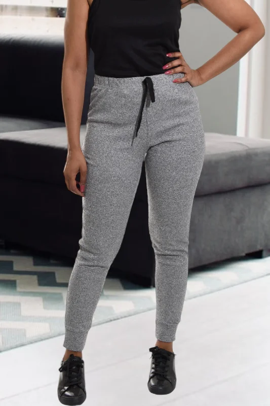 Women's Activewear Outfit Ladies Grey Skinny Track Pants