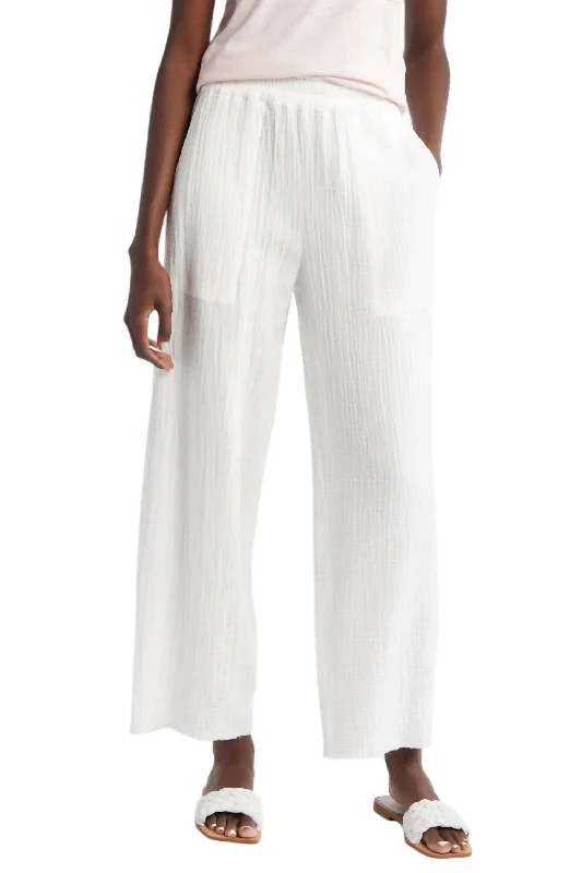 Women's Everyday Garments Leon Crop Pant In White