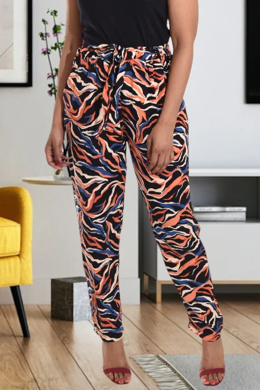 Classic Women's Apparel Marble Print Pocket Pants