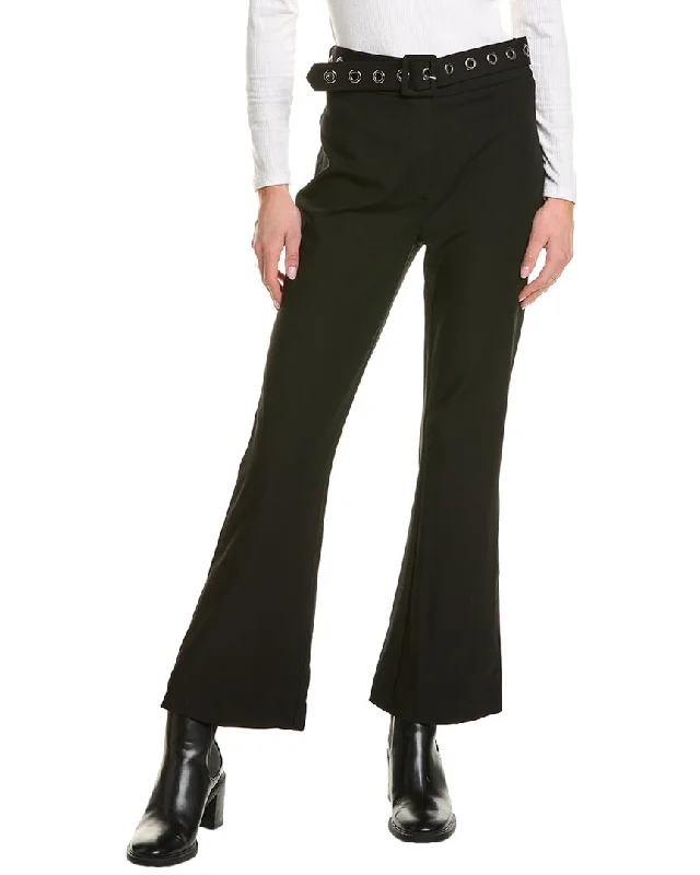 Women's Outerwear Attire THEO The Label Gaia Grommet Belt Cropped Boot Pant