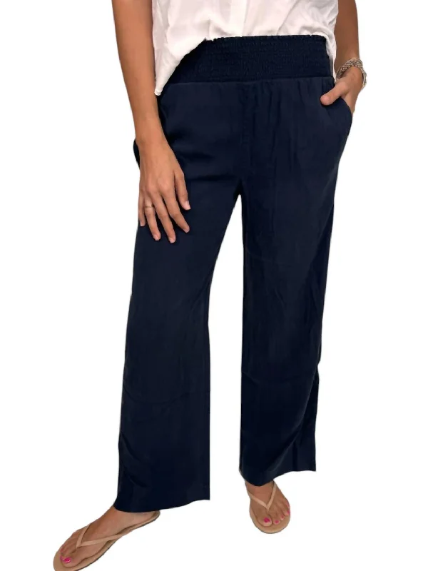 Vintage Clothing For Women Wide Leg Pants In Navy