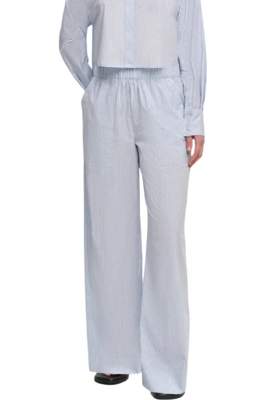 Fashionable Women's Clothes Women's Arden Pull On Pants In Classic Blue Stripe