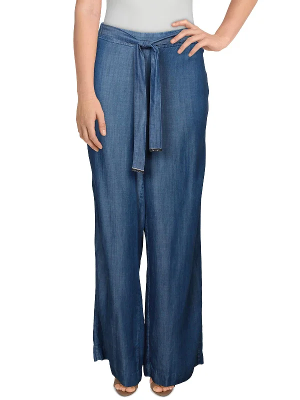 Women's Timeless Attire Womens Tencel Chambray Wide Leg Pants